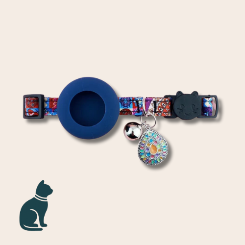 Luna – Bohemian AirTag Kattenhalsband