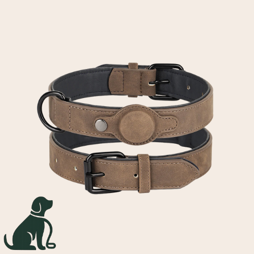 Brutus – Leren AirTag Hondenhalsband