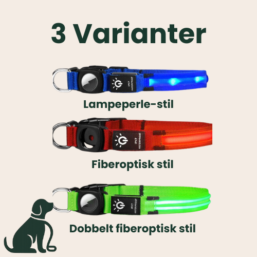 Thor – LED AirTag Hondenhalsband
