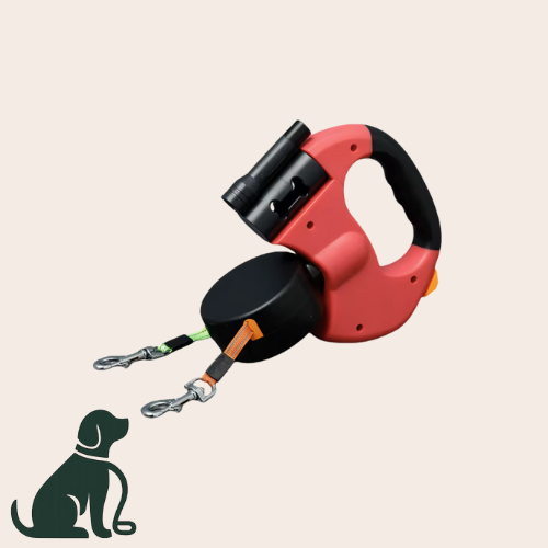 TwinStride – Intrekbare Dubbele Hondenriem