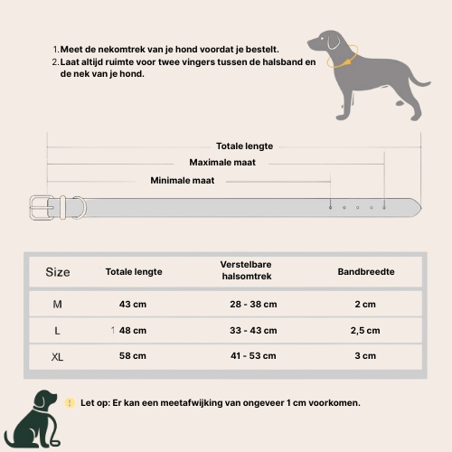 Brutus – Leren AirTag Hondenhalsband