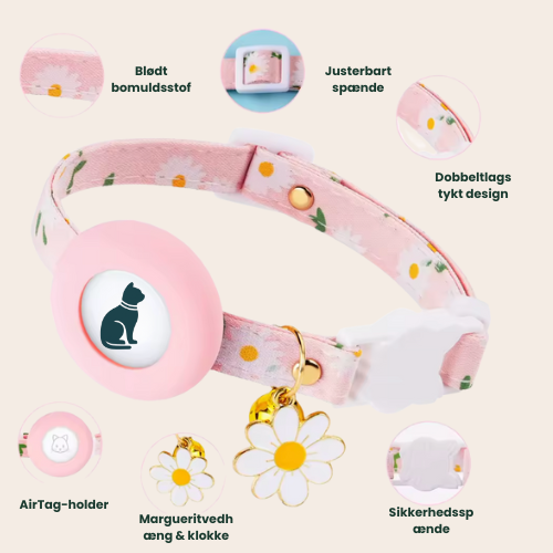 Milo – Silicone AirTag Kattenhalsband